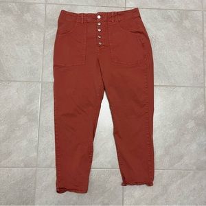 VERONICA BEARD JEANS ‘Terracotta’ ARYA STRAIGHT HIGH RISE SIZE 32